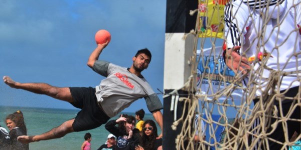 Volador. Lo mejor del beach handball se vivió en la tarde de ayer al disputarse los partidos finales.