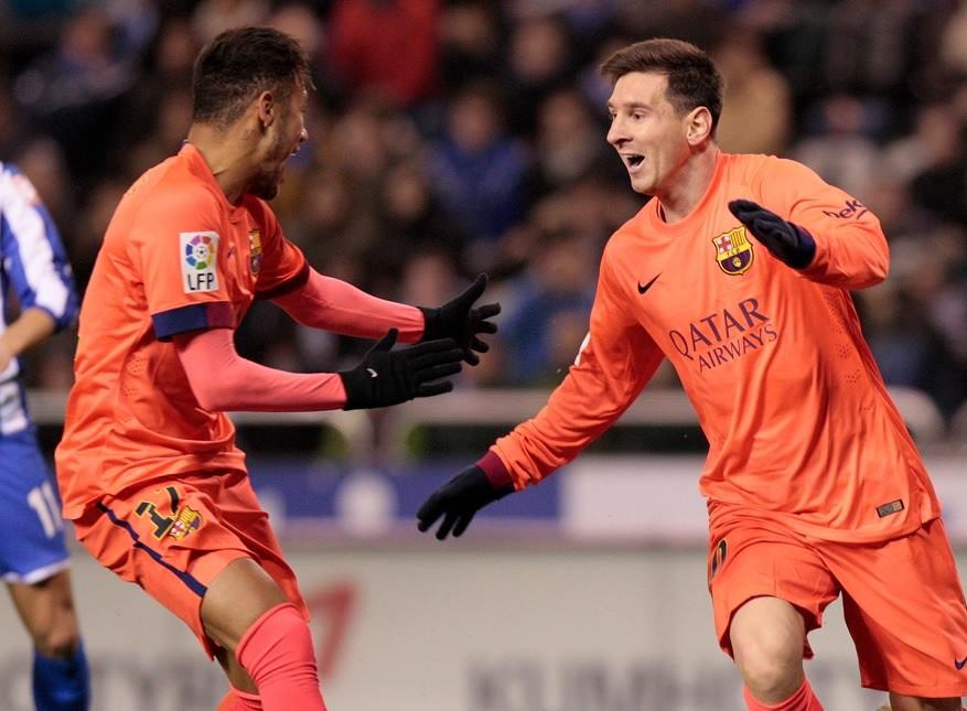 Siempre que Messi anota de cabeza (15 partidos) no pierde el Barcelona.