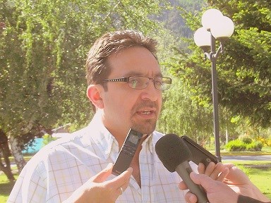 Iván Fernández, intendente de Lago Puelo.