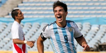 El "Cholito" Simeone abrió el marcador al minuto de juego.