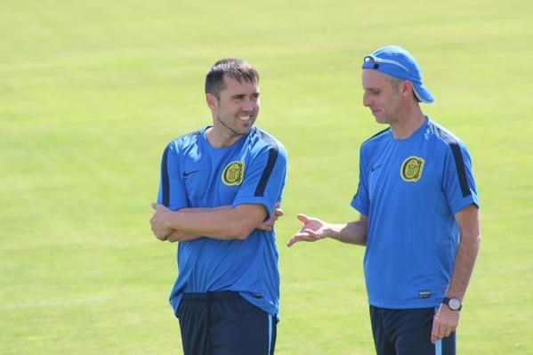 Primer entrenamiento del Canalla con Eduardo Coudet al mando.