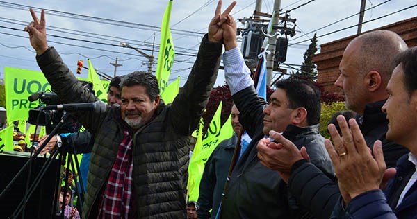 Martínez hizo un discurso de fuerte apoyo político al FPV, tanto en Nación como en Provincia y Municipio.
