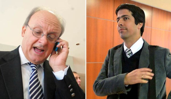 Perfiles. El “Tano” (izquierda) se cruzó con el joven ministro. 