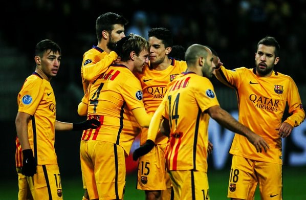 En una gran noche de Rakitic y Neymar, Barcelona se impuso en Bielorrusia.