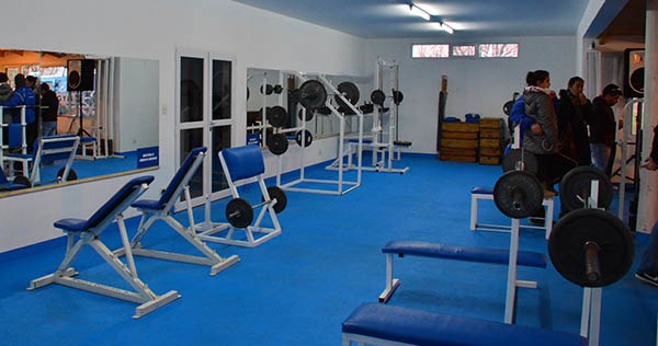Así quedó el gimnasio de Trelew RC. Los socios podrán disfrutar de este servicio tan necesario.