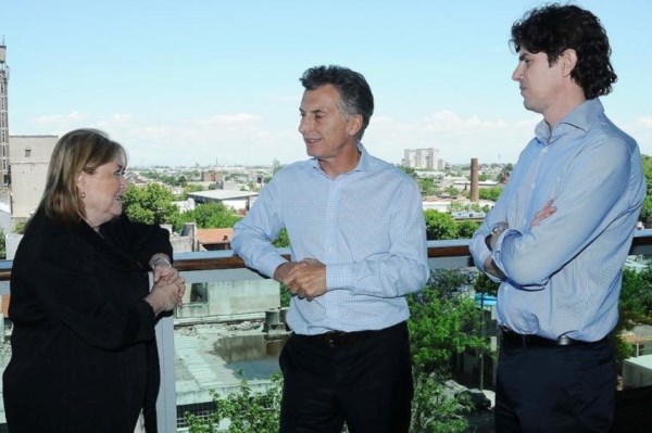 El ex ministro y ex contendiente de Rodríguez Larreta, con Macri y Malcorra.