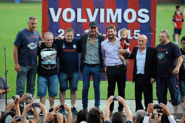 Los festejos por el regreso de San Lorenzo a Boedo en el "Pedro Bidegain".
