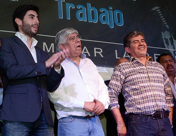 Trío. Los Moyano, junto con Taboada, arman su estrategia política. 