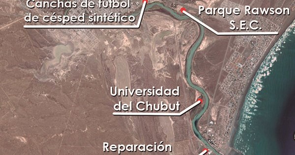Gráfico de los puntos fundamentales a trabajar en el proyecto de recuperación de la costanera.