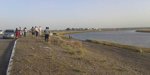La desembocadura del río fue escenario de un intenso rastrillaje dentro sus aguas.