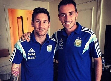 Messi le dio la bienvenida a Mancuello en Instagram.