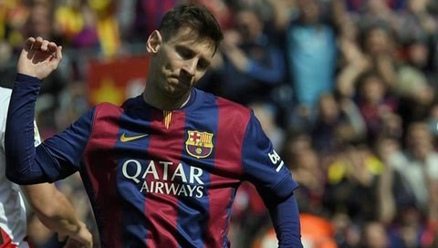 Messi es el futbolista con mas "hat-tricks" en toda la historia de la Liga española: 32.