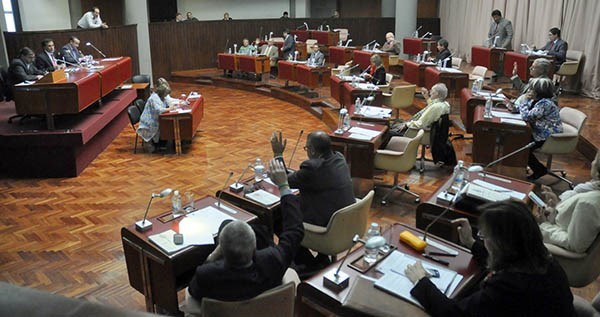 Recinto. Los diputados deberán analizar el pedido de endeudamiento del Ejecutivo por la caída de ingresos. 