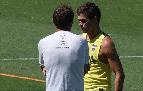Gago, repuesto de su estado gripal, comenzó el entrenamiento con sus compañeros y luego hizo trabajos diferenciados.
