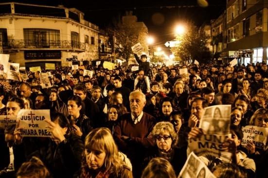 En una Rufino paralizada, hubo marcha y pedido de justicia por Chiara Páez.
