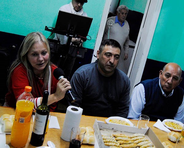 Paggi, Sandoval y Montesino reunidos en la ciudad de Esquel.