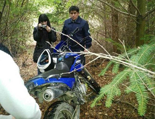 Esta sería una de las motos que los delincuentes usaron para el robo.
