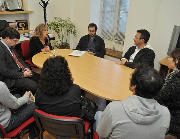 Cumbre. Una postal de la reunión del Hospital con la intendente.