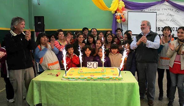 Aniversario. Zárate participó del festejo realizado en la residencia.