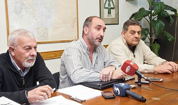  Lucas Marani, Esteban Abel y Daniel Pascualini, de Servicoop.