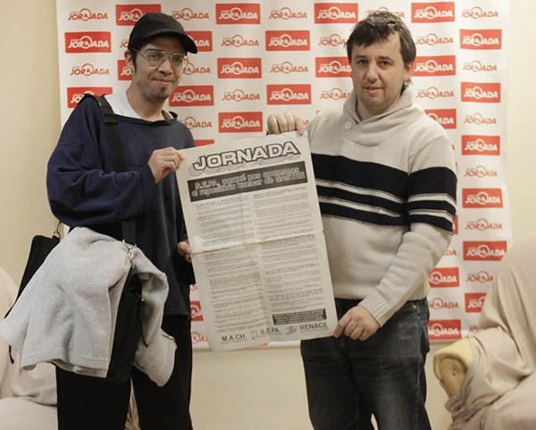 Javier Ponce y Pablo  Palicio  visitaron Jornada recordando la fecha.