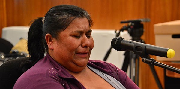 Harta de los tribunales. Nora Chingoleo se quebró ante el tribunal del jury al asegurar que pidió plata para cerrar el caso y dejar de deambular. 
