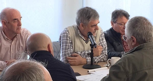 Juntos. “Rafa” participó de la reunión con Das Neves y se oficializó su trabajo para la campaña del partido.
