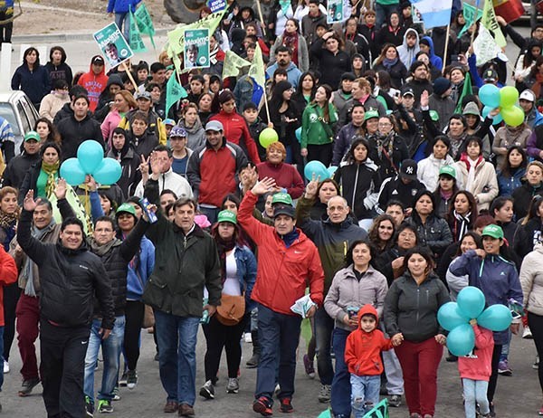 La última gran movilización realizada por el intendente en la ciudad.