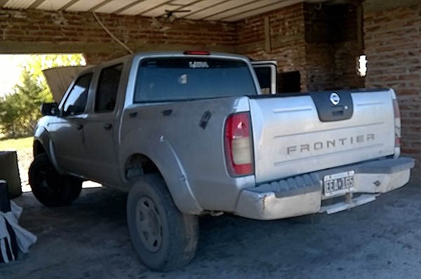 La camioneta secuestrada se hallaba en una vivienda de un barrio privado de la capital rionegrina.