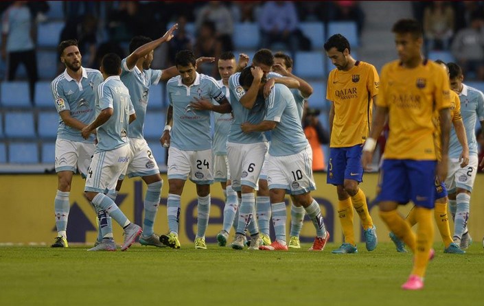 Celta de Vigo le dio una paliza al equipo de Messi, Neymar y Suárez.