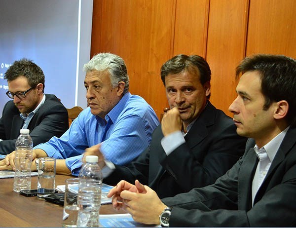 Presentes. Desde la izquierda, Ruffa, Portela, Mac Karthy y Cimadevilla. 