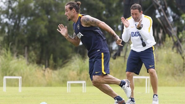 La especial preparación de Osvaldo en Boca junto al profe Roberti.