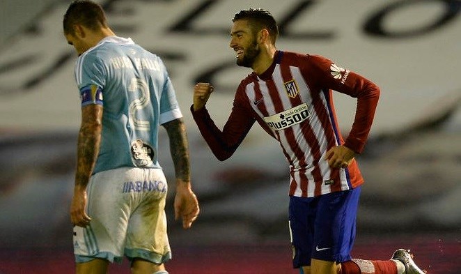 Único puntero: el Atlético Madrid le ganó al Celta y manda en España.
