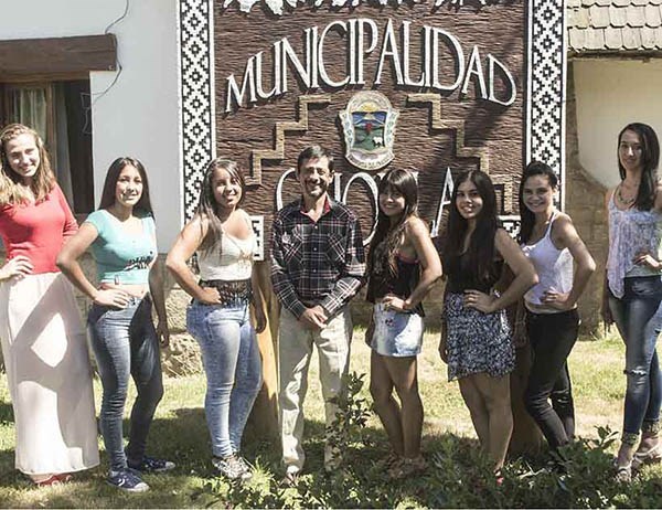Postulantes a Reina fueron recibidas por el intendente Boudarghan.