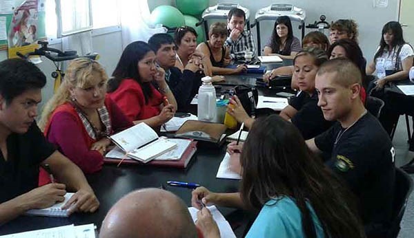 Escena de la capacitación administrativo-contable en el municipio.