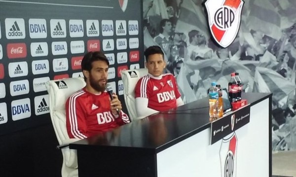 Ponzio y Driussi hablaron en conferencia de prensa tras el entrenamiento millonario en Ezeiza.