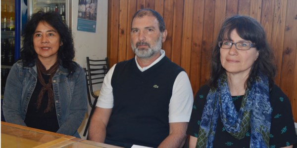 Trío. Los vecinos que quieren audiencia pública y exigen que el intendente se defina en temas muy sensibles.