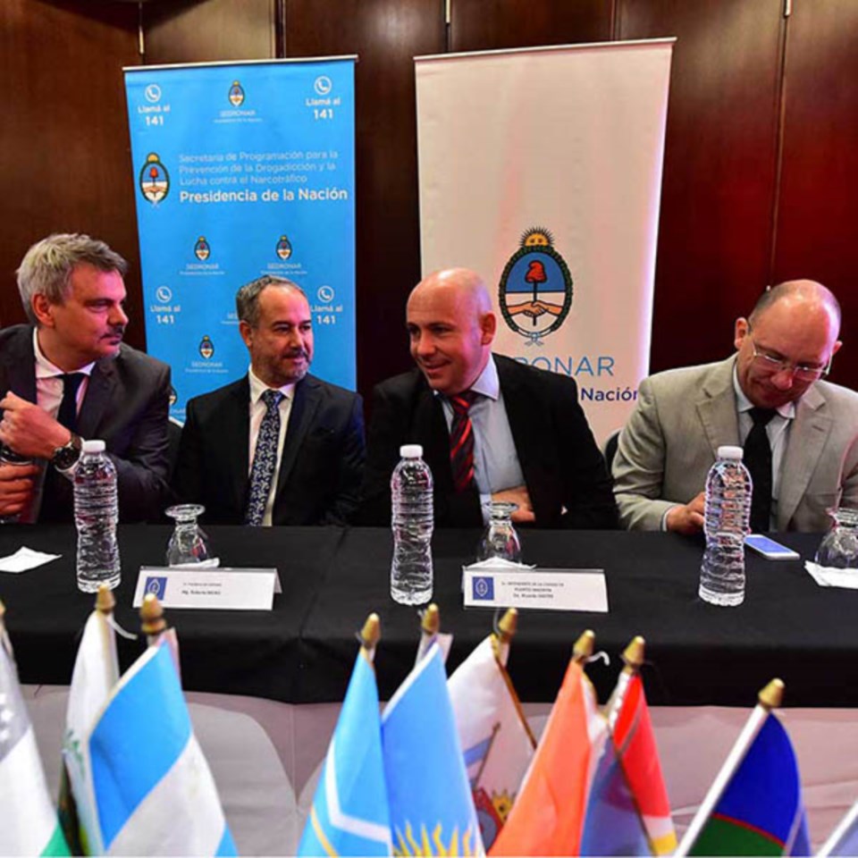 Antidrogas. Una postal de la apertura del Consejo en Puerto Madryn.
