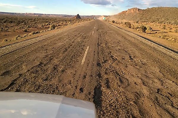 Destrozada. Así calificó la intendenta Tolosa el estado de la ruta 25.