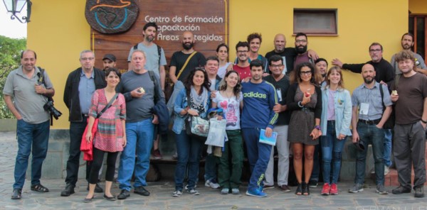 Sergio Esparza (primero de la izquierda) de Diario Jornada estuvo presente en el encuentro de reporteros gráficos en Córdoba.