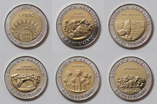 Se rediseñarán las monedas de 1 y 2 pesos (imagen ilustrativa)