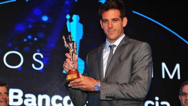 Juan Martín Del Potro ganó el Olimpia de oro al mejor deportista del año.