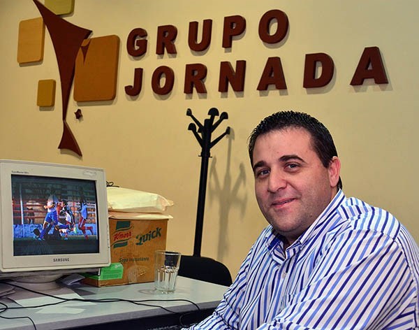 En casa. Toviggino visitó la redacción de Diario Jornada y no esquivó temas en la entrevista mano a mano. 