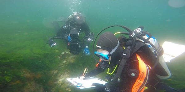 Arqueologos investigaron sobre naufrágios en el Parque Interjuridiccional Marino Costero Patagónico.