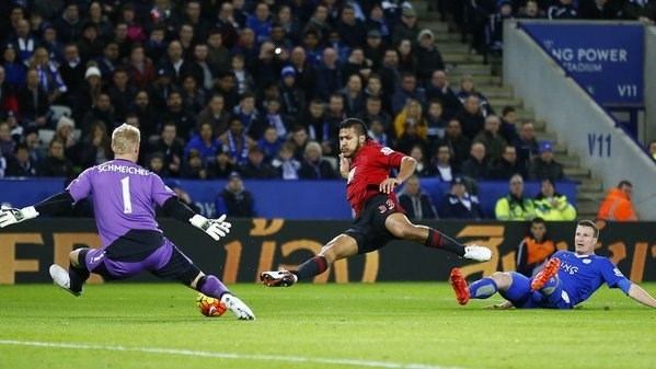 Leicester es el primer equipo en marcar 50 goles esta temporada en la Premier League. 