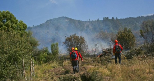 Combate. Los brigadistas, de nuevo con mucho trabajo debido a los incendios intencionales en Chubut. 