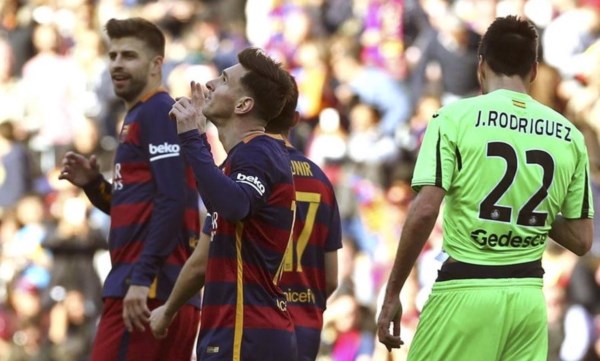 Con un gol y tres asistencias de Messi, el Barcelona venció al Getafe por 6 a 0.