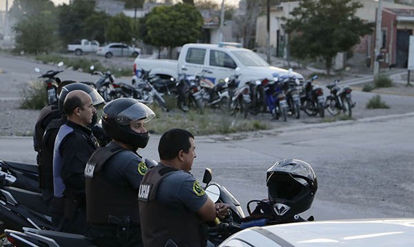 Operativo exitoso. La Policía de Trelew realizó un gran operativo y control vehicular y secuestró una gran cantidad de motos en infracción.