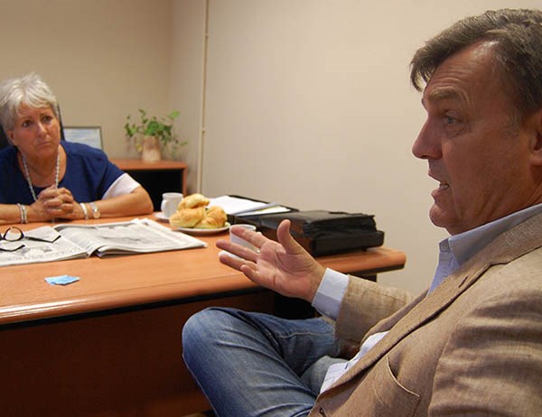 Dúo. Gabella y Pérez Catán discutieron retoques en la Constitución.