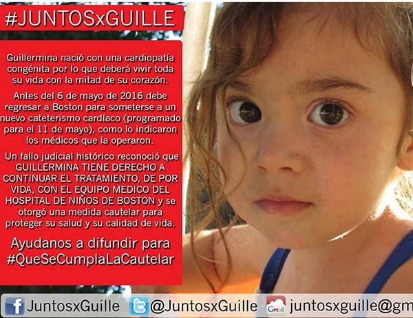 Luchadora. Guille volverá a ser intervenida en Estados Unidos.